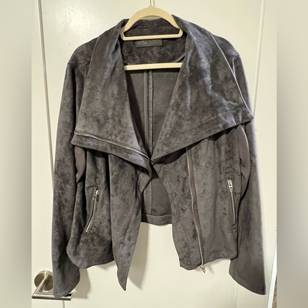 Blank NYC Tahira Faux Suede Moto Jacket